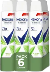 6x 200 Ml Desodorante Rexona Aloe Vera