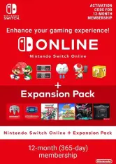 Suscripción 12 Meses Nintendo Switch Online + Expansión