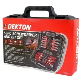 Destornillador conjunto 58 piezas con maletín Dekton