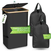 Cubo 105L con tapa y 2 bolsas extraíbles