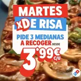 Medianas a 3,99€ en Domino’s (Todos los martes en app)