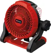 Ventilador Einhell con batería