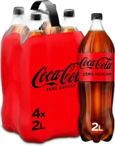 4x 2L Coca-Cola Zero Azúcar