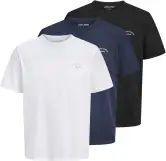 3 Camisetas Jack & Jones Jjcollege Logo Tee