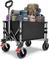 Carro playa plegable con ruedas 70L 50 kg