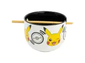 Cuenco 500 ml Sherwood Pokémon Pikachu Ramen con palillos