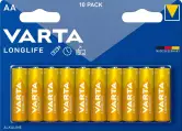 Pack 10 pilas AA Varta Longlife Power