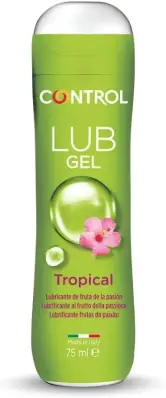 75 ml Gel Lubricante Control con Aroma a Frutas Tropicales