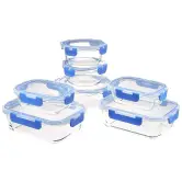 Set de 7 recipientes con tapas Amazon Basics