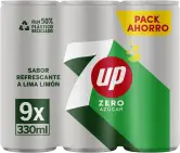 9x 330 ml Refresco cero de lima y limón 7 UP
