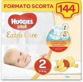 144 Pañales Huggies Bebè Extra Care Talla 2 (3-6 kg) 144 Pañales Huggies Bebè Extra Care Talla 2 (3-6 kg)