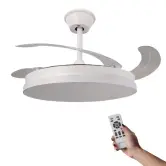 Ventilador de techo LED 30W con Aspas Retráctiles y Mando