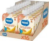 16x 90g Nestlé Papillas Bolsita Puré Plátano Naranja Galleta 16x 90g Nestlé Papillas Bolsita Puré Plátano Naranja Galleta