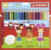 Estuche 30 Lápices de colores STABILO