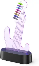 Soporte para púas de guitarra iluminado