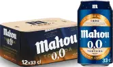12x 33cl Cerveza Lager Sin Alcohol Mahou 0,0 Tostada