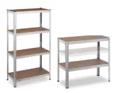 Estantería metálica galvanizada 30x70x140cm