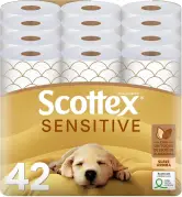 42 Rollos Papel Higiénico Scottex Sensitive