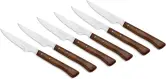 Juego 6 cuchillos Chuleteros Arcos Mango Madera 110 mm Juego 6 cuchillos Chuleteros Arcos Mango Madera 110 mm