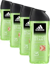 4x 250 ml Gel de ducha Adidas Active Start Shower