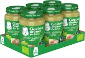6x190g Tarritos  GERBER Organic Brócoli Guisantes Pavo