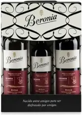 Beronia Estuche Vino Crianza 2x750 ml y Crianza 375 ml D.O.Ca. Rioja