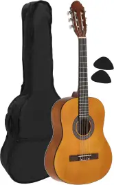 Guitarra de concierto clásica 3/4 honey incl. funda
