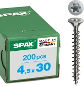200 Tornillos para yeso Spax 4,5x30mm