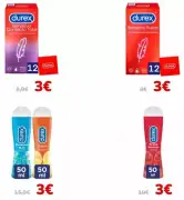 Selección de preservativos y lubricantes Durex a precio chollo