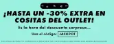 Hasta 70% descuento en outlet + hasta 30% adicional