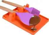 Soporte de cuchara de silicona  2 en 1