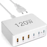 Cargador USB-C 6 puertos 120W