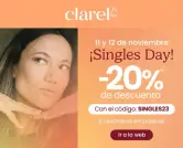 Singles Day en Clarel con cupón 20% descuento (11 y 12 Noviembre)