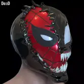 Modelo para 3D "Casco de Venom" Spider-Man