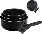 Juego 3 cazos de cocina Bergner (16+18+20cm)