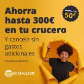 Cruceros desde 20€ + tasas y hasta 300€ descuento