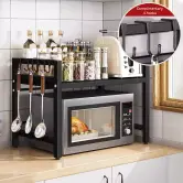 Organizador de estante para microondas expandible