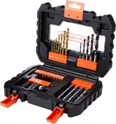 Estuche 31 piezas BLACK para atornillar y taladrar + maletin