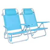 2x Sillas de playa plegables 2x Sillas de playa plegables