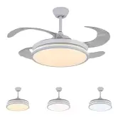 Ventilador techo con aspas retráctiles + luz LED