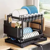 Estante de platos para cocina 2 alturas