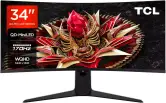 Monitor TCL 34" WQHD Mini-LED curvo 170Hz 1ms