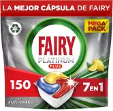 150 Cápsulas Lavavajillas Fairy Platinum Plus Limón Todo En Uno 150 Cápsulas Lavavajillas Fairy Platinum Plus Limón Todo En Uno