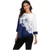 Camisa con estampado Floral para mujer