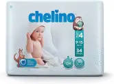 204 pañales Chelino Talla 4 (9-15kg)