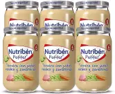 Potitos de ternera con judías verdes y zanahoria Nutribén Pack 6x235gr