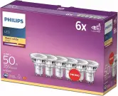 Pack 6 bombillas Philips 50W GU10