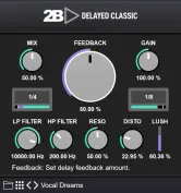 Plugin 2B Delayed Classic (Disponible para Apple, Windows, y Universal 2 Binary) 