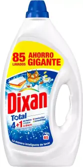 2 detergentes Líquido Dixan Gel Total 4+1