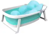 Bañera de bebé plegable con cojín